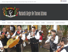 Tablet Screenshot of mariachialegredetucsonaz.com